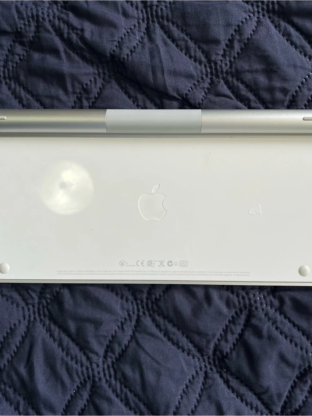Apple Wireless Slim Keyboard A1314 Silver Bluetooth QWERTY English Untested